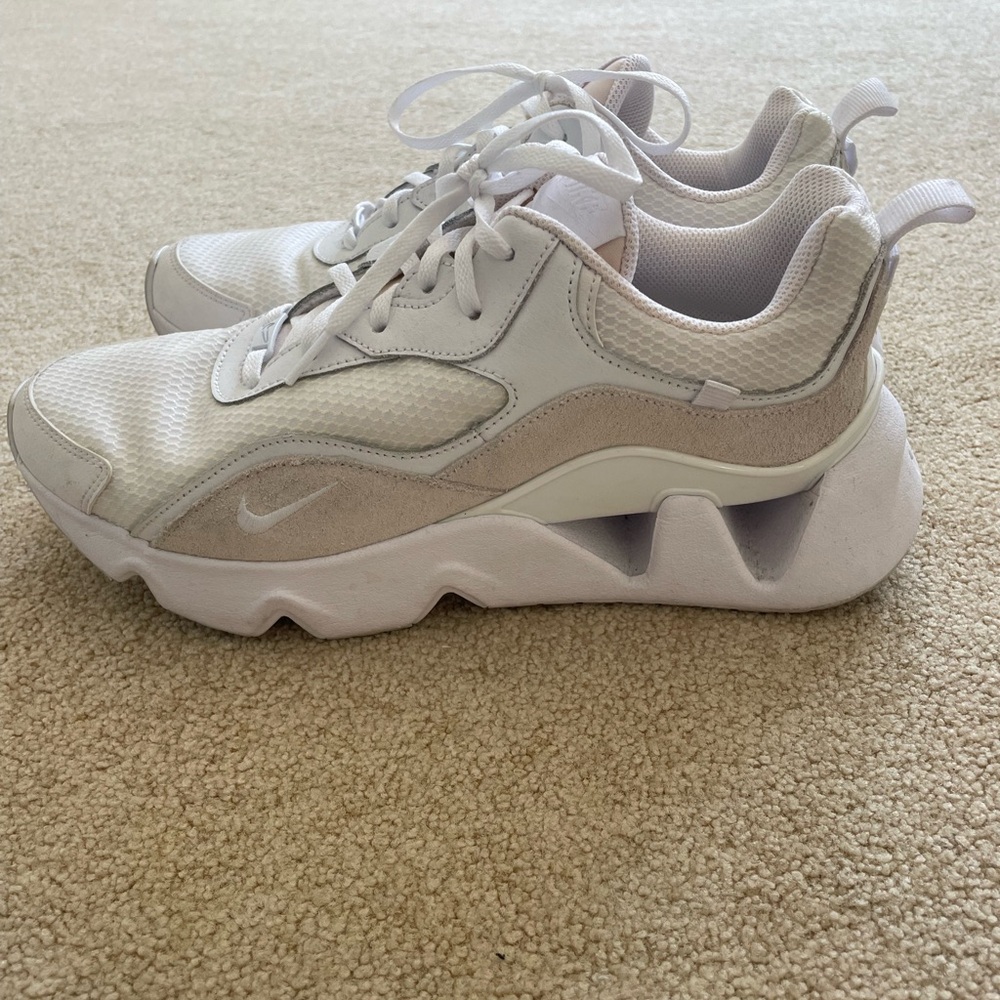 Nike White and Cream Sneakers